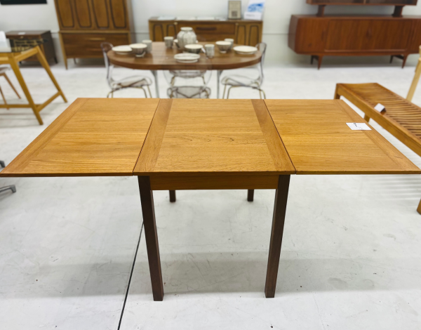 Ansager Møbler Danish Mid-Century Modern Teak Refectory Dining Table with Two Leaves