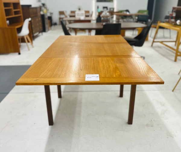 Ansager Møbler Danish Mid-Century Modern Teak Refectory Dining Table with Two Leaves - Image 2