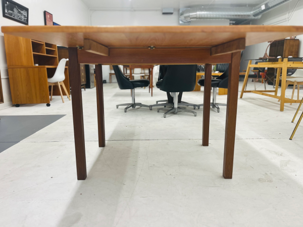 Ansager Møbler Danish Mid-Century Modern Teak Refectory Dining Table with Two Leaves - Image 3