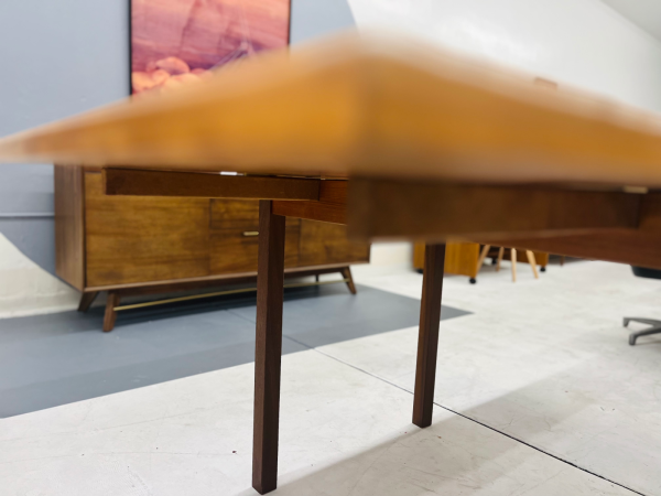 Ansager Møbler Danish Mid-Century Modern Teak Refectory Dining Table with Two Leaves - Image 4