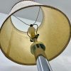 Hollywood Regency Vintage Chrome Floor Lamp with Glass Table - Image 3