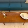 Drexel Declaration Walnut & Rosewood Coffee Table With End Table