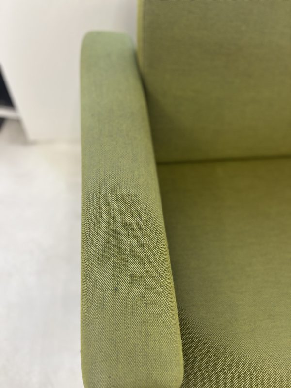 Original Hans Wegner Vintage Green Getama Couch with Teak Frame - Image 4