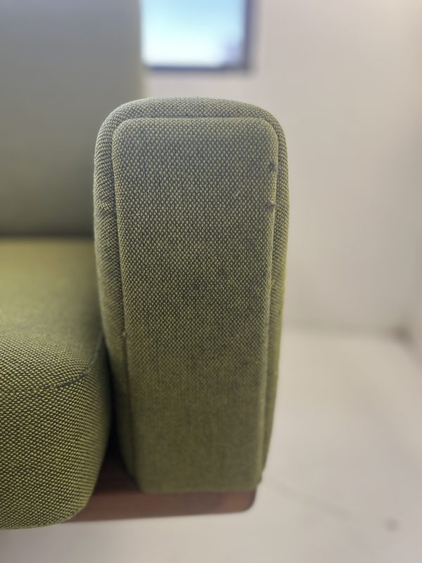 Original Hans Wegner Vintage Green Getama Couch with Teak Frame - Image 8