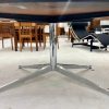 Florence Knoll Oak Dining Table Painted Black with Star Base - Image 5