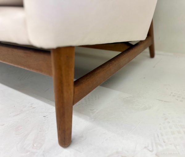 Arne Vodder MCM Danish Couch in White Leather - Image 5