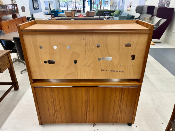 1970s Danish Teakwood Desk with Shelf from Copenhagen - Image 4