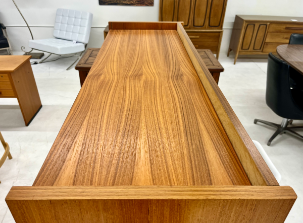 1970s Danish Teakwood Desk with Shelf from Copenhagen - Image 3