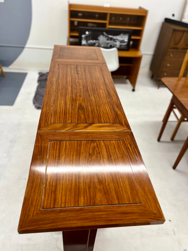 MCM Asian Inspired Walnut Bar Cart - Image 8