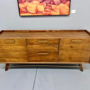 New MCM Walnut Credenza