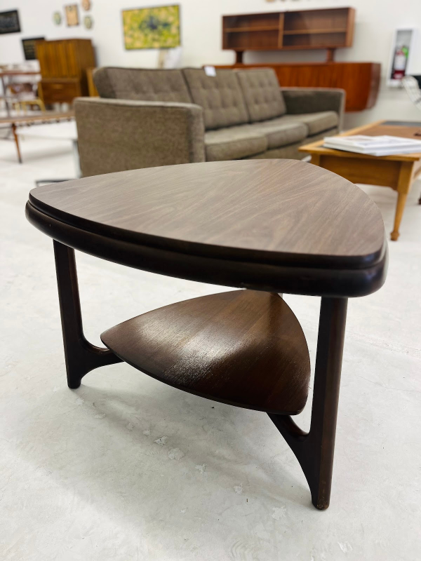MCM Mersman Walnut Guitar Pick Coffee Table - Image 2