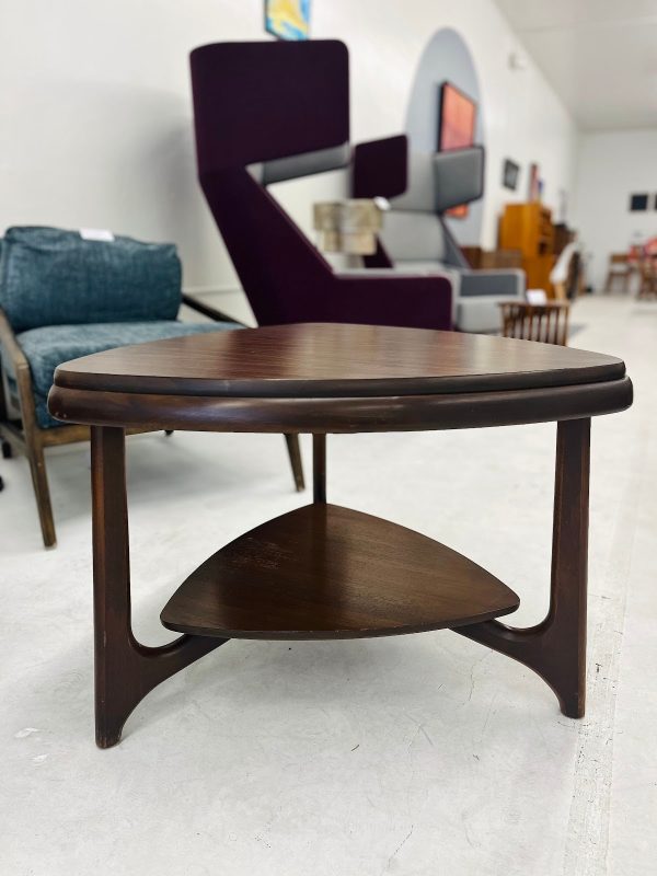 MCM Mersman Walnut Guitar Pick Coffee Table - Image 3