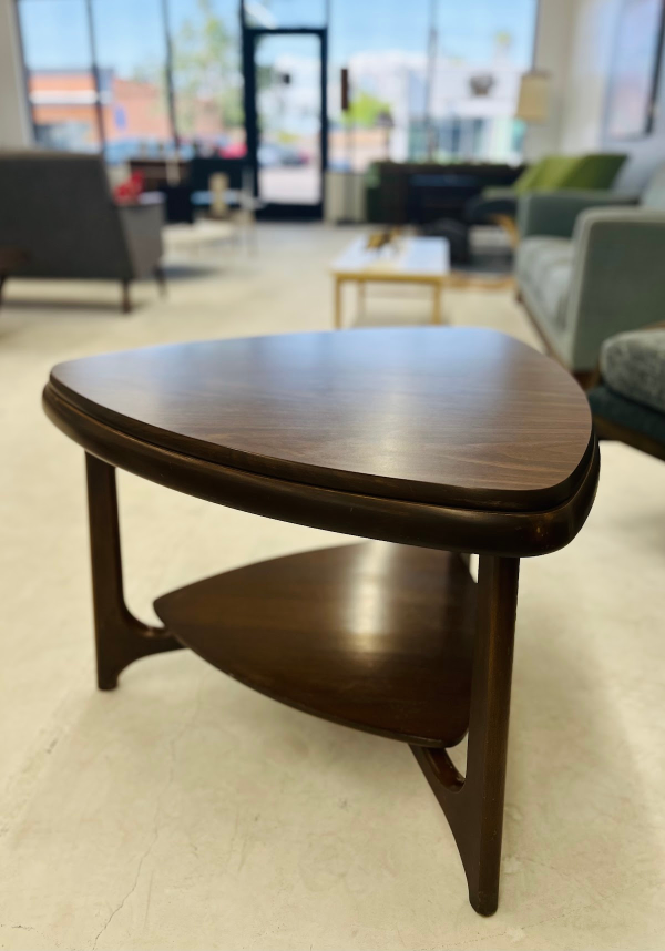 MCM Mersman Walnut Guitar Pick Coffee Table - Image 4