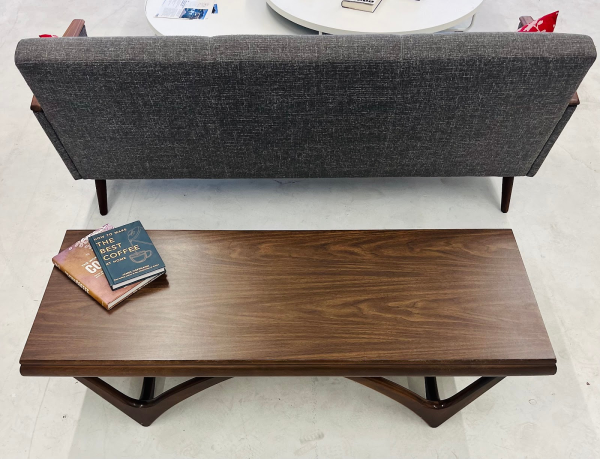 MCM Walnut Mersman Long Coffee Table - Image 2