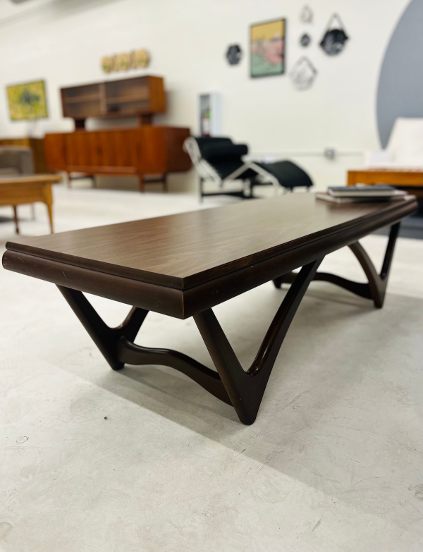 MCM Walnut Mersman Long Coffee Table