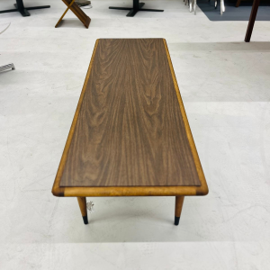 1968 Edward Lane Alta Vista Vintage Walnut Coffee Table