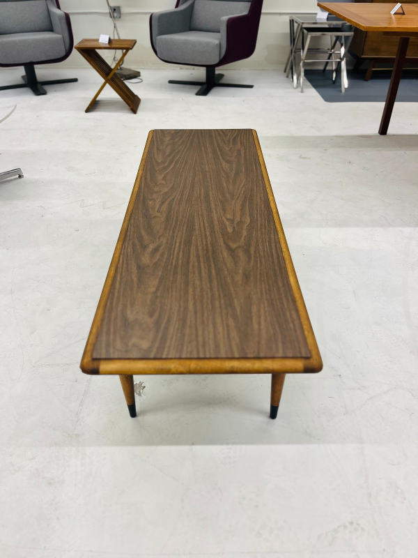 1968 Edward Lane Alta Vista Vintage Walnut Coffee Table