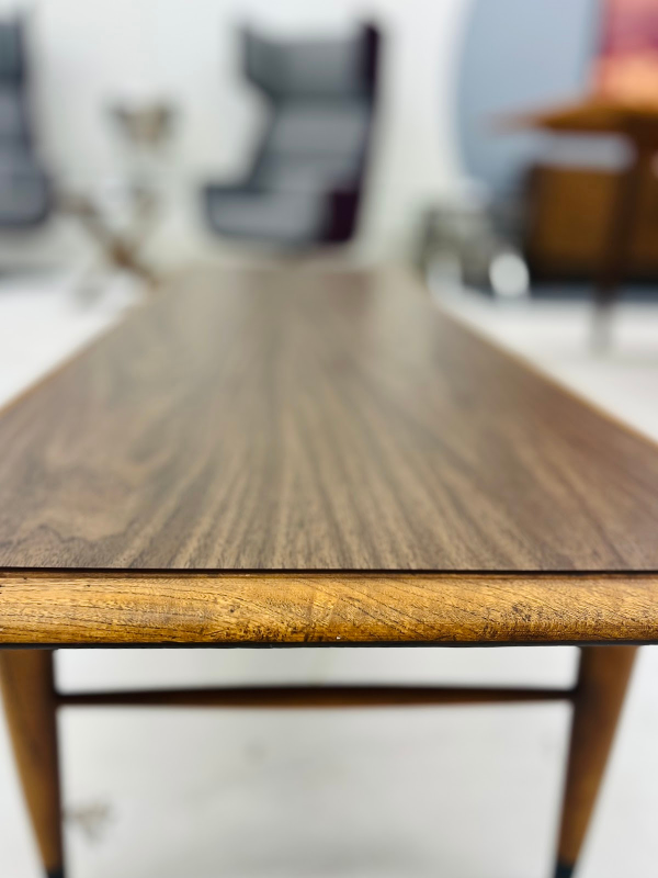 1968 Edward Lane Alta Vista Vintage Walnut Coffee Table - Image 5