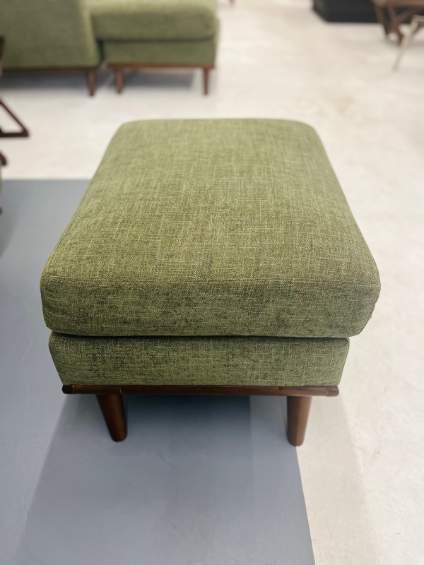 Green Arm Chair + Ottoman by Designer Raymour & Flanigan - Image 6