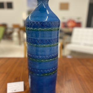 Tadinate Italian Ceramic Bottle Vase in the Bitossi Style