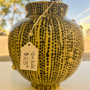 Speckled Black & Gray Vase