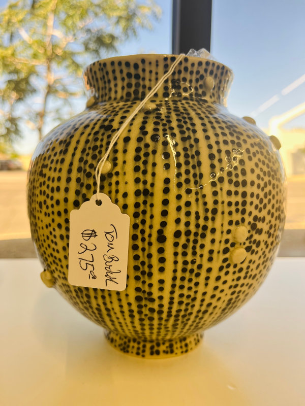 Speckled Black & Gray Vase