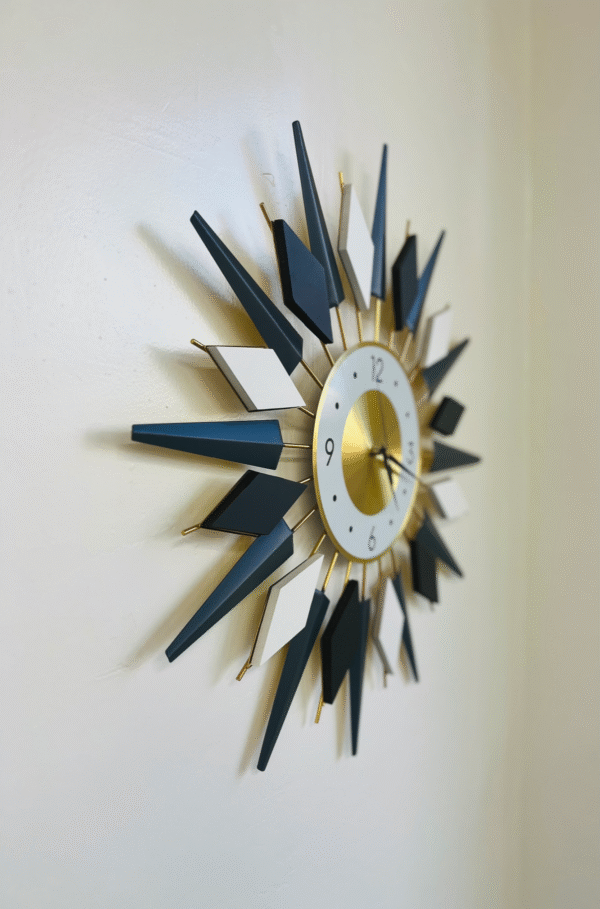 MCM Retro Metal Clock - Image 2