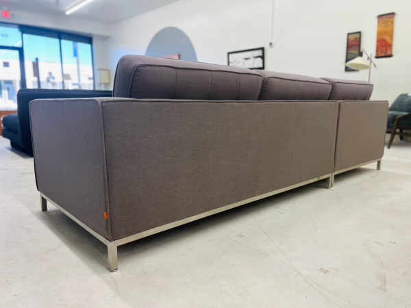 Gus Bayview Silver (Light Gray) Jane 1 Sectional Couch With Chaise - Image 7