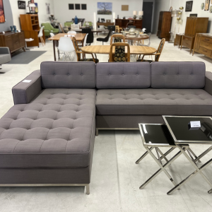 Gus Bayview Silver (Light Gray) Jane 1 Sectional Couch With Chaise