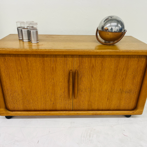 Danish Teak Entertainment Console Table from Dyrlund