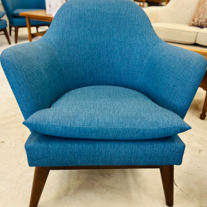 MCM Blue Arm/Lounge Chairs by Designer Kellex
