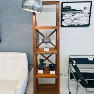 Acacia Wood Four Tier Ladder or Bookshelf