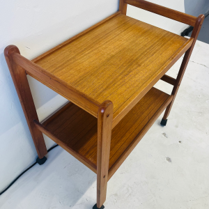 Vintage Mid Century Modern Danish Teak Bar Cart by BRDR Furbo