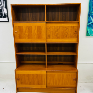Danish Teak Shelf System by Domino Møbler