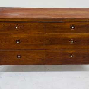 Drexel 'Counterpoint' Mid Century Modern Six Drawer Walnut Dresser