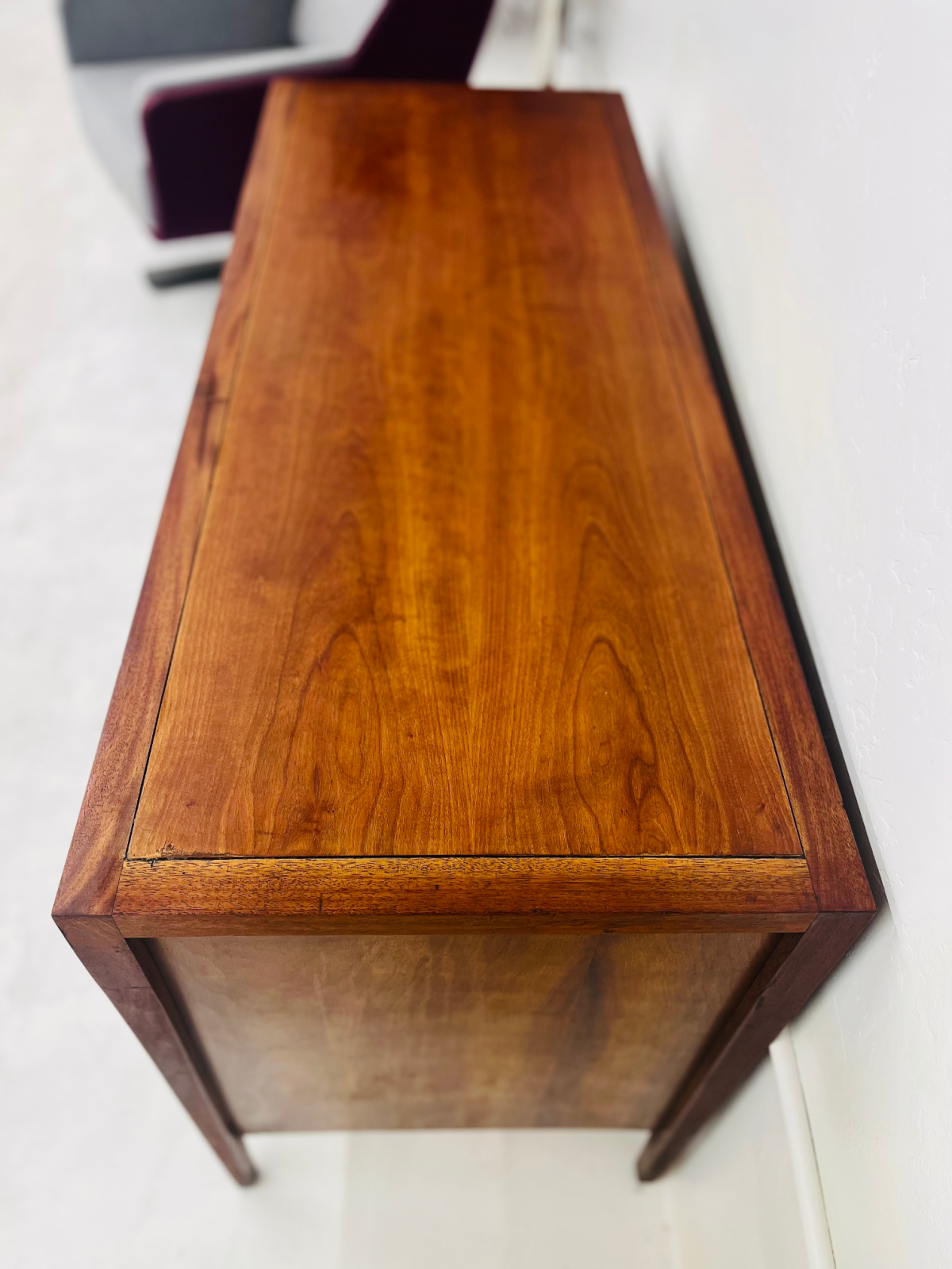 Drexel 'Counterpoint' Mid Century Modern Six Drawer Walnut Dresser - Image 5