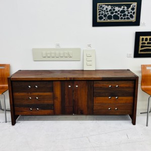 Walnut Eight-Drawer Lowboy Dresser