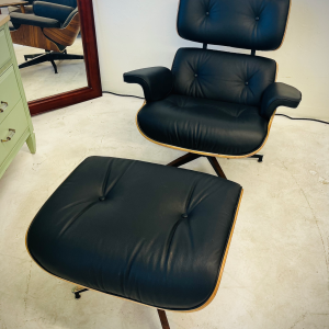 Eames Inspired Chair + Ottoman (High Quality Designed by Sohnne)