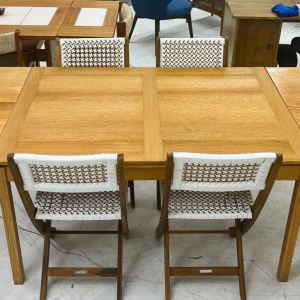 Ansager Møbler Danish Teak Dining Table With Two Leaves (Refinished Top)