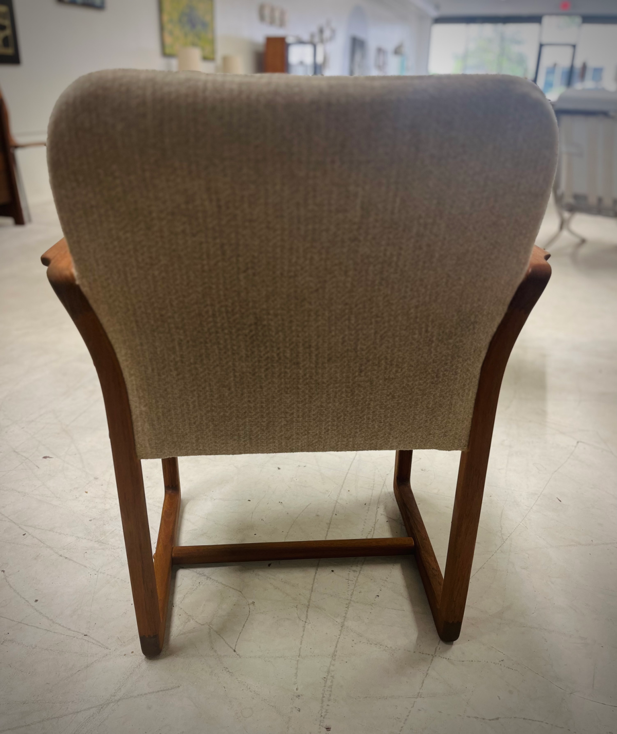 Refinished Danish Teak Chair (Medium Walnut Stain) - Image 5