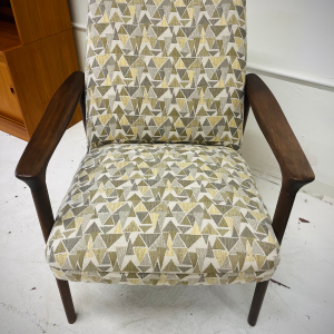Jens Risom Danish Walnut Arm Chair