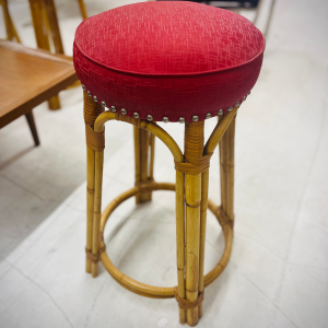 Rattan Tiki Bar Stools (3) from Heywood-Wakefield