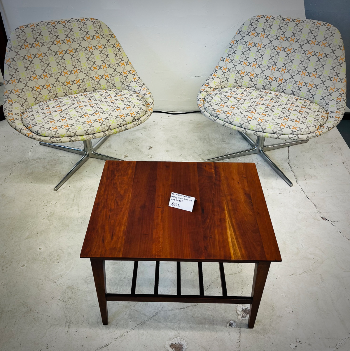 Bernhardt Chiara Swivel Lounge Chairs - PAIR