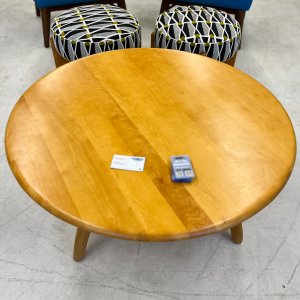 Heywood Wakefield Amber M 306 G Round Revolving Cocktail / Coffee Table