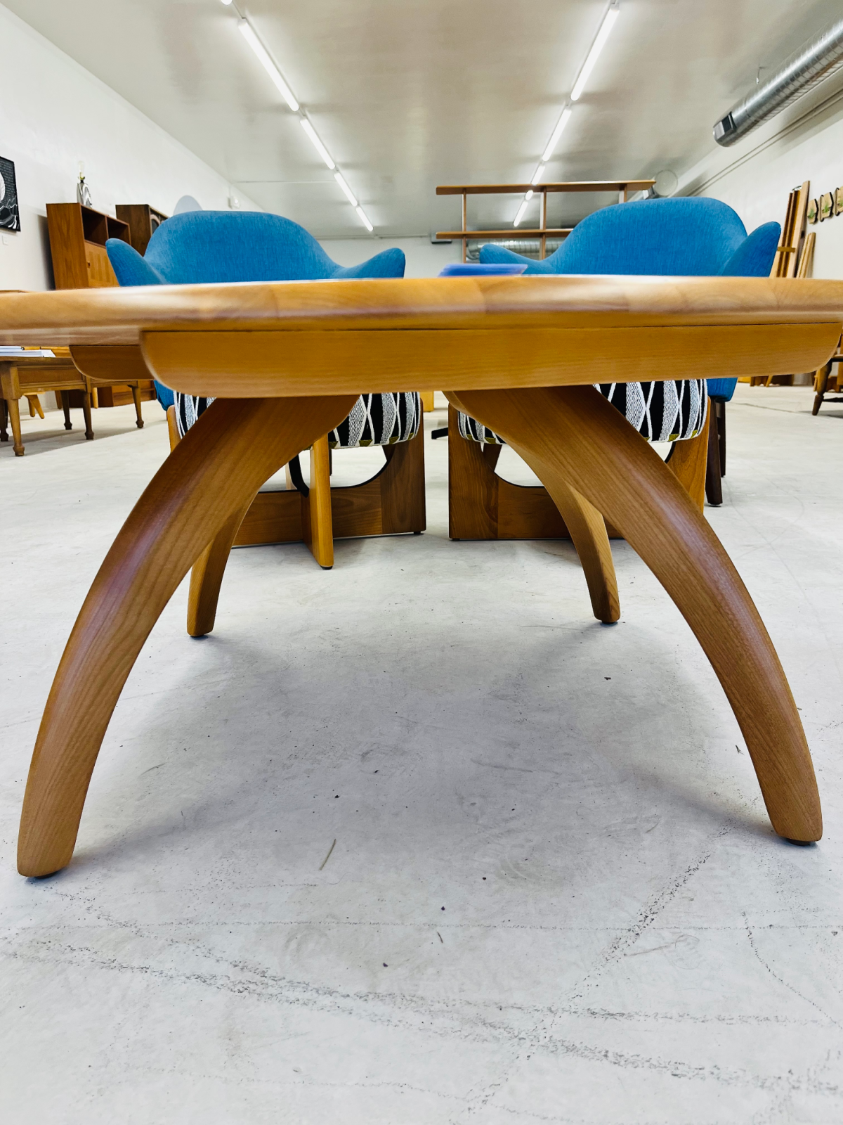 Heywood Wakefield Amber M 306 G Round Revolving Cocktail / Coffee Table - Image 3