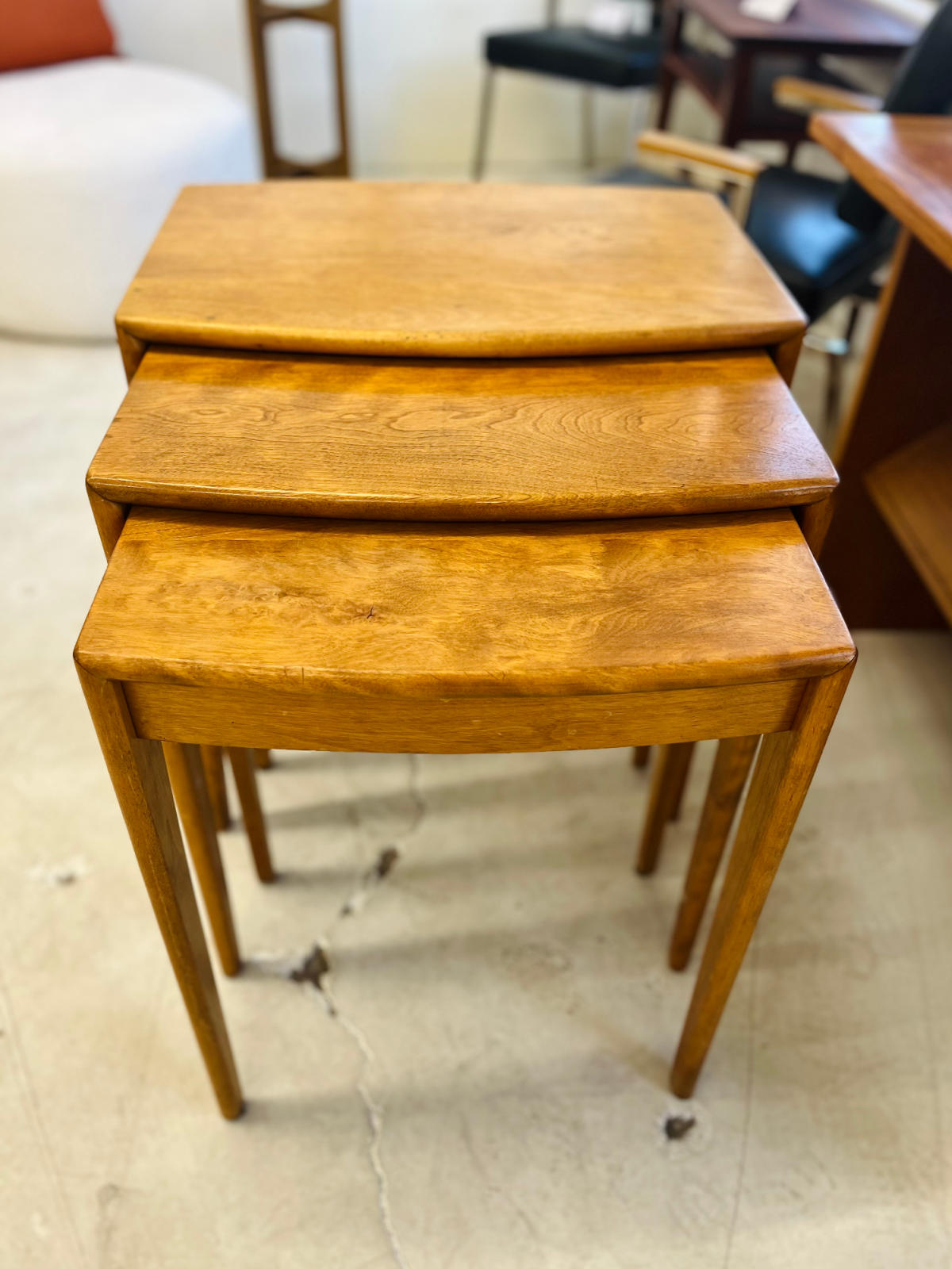 Heywood Wakefield Amber M 312 G Nesting Tables