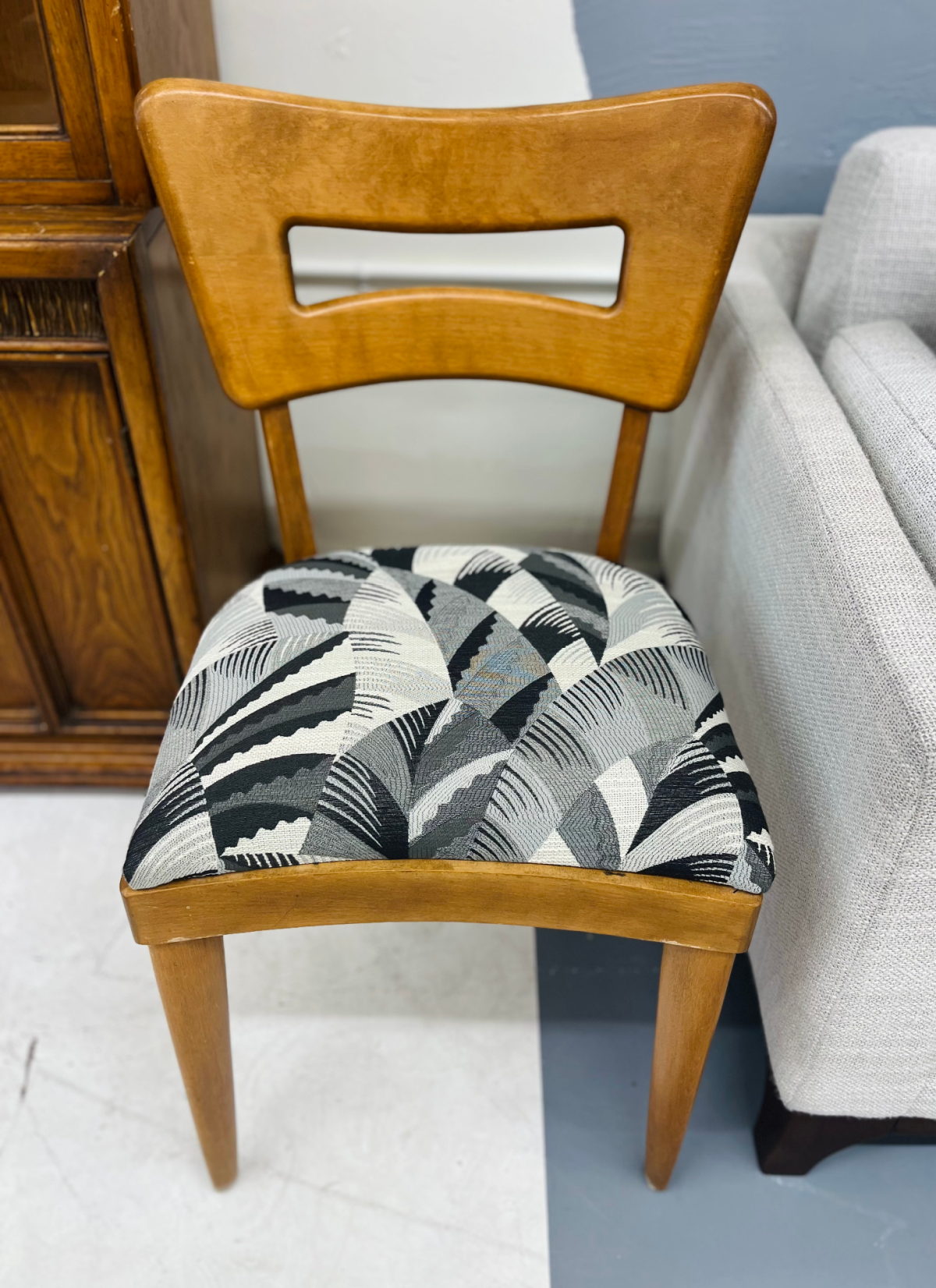 Heywood Wakefield Amber M 154 A “Dog Biscuit” Dining Chair