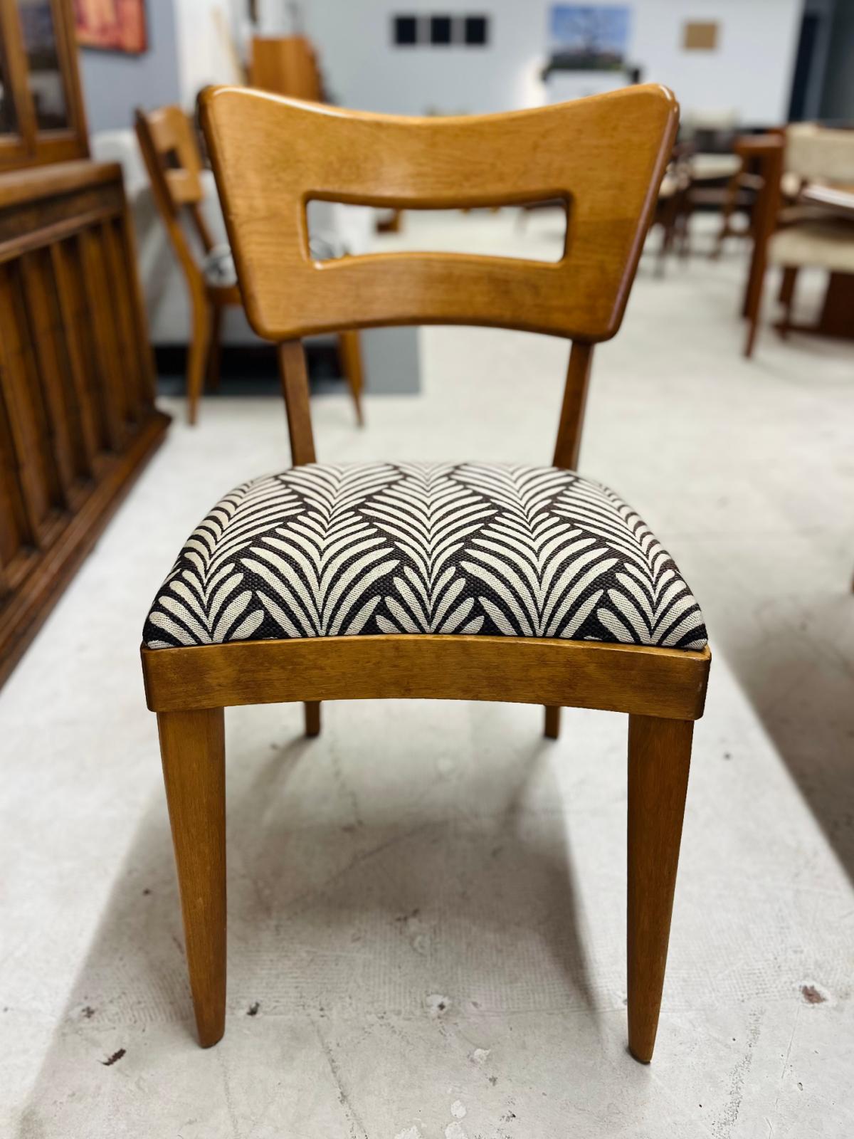 Heywood Wakefield M 154 A “Dog Biscuit” Dining Chair (4)