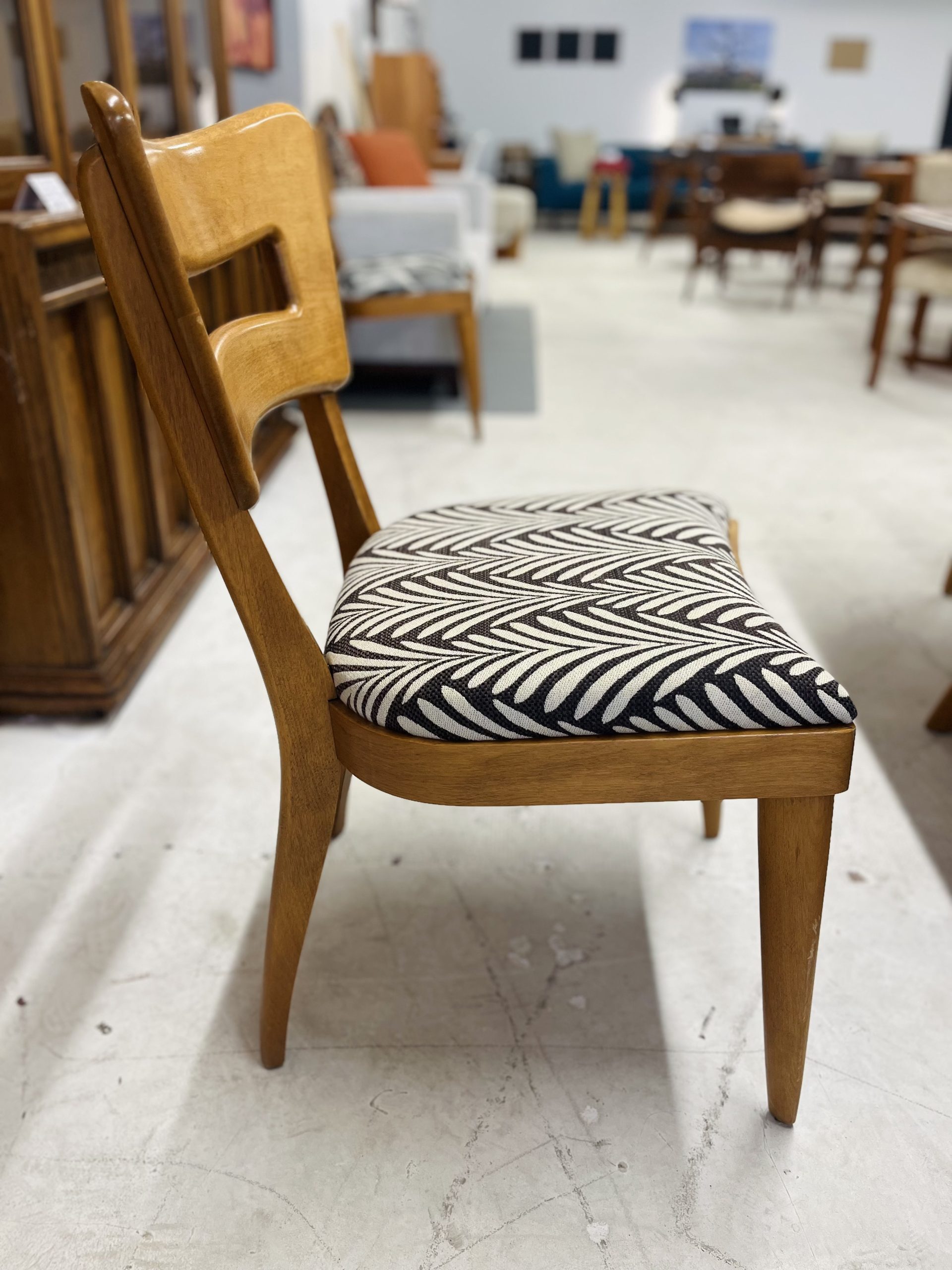 Heywood Wakefield M 154 A "Dog Biscuit" Dining Chair (4) - Image 3
