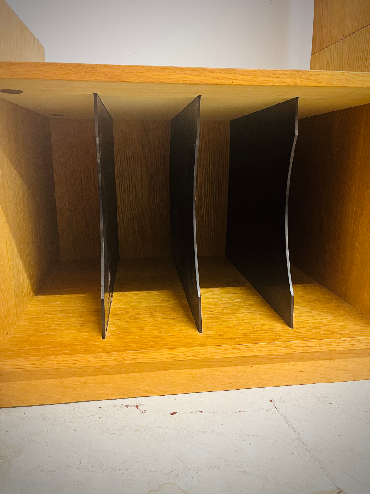 Vintage Danish Teak Sliding Wall Unit / Bookshelf - Image 4